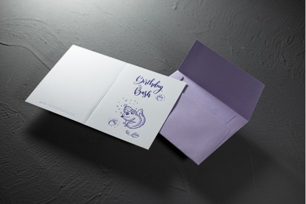 Little squirrel Birthday card