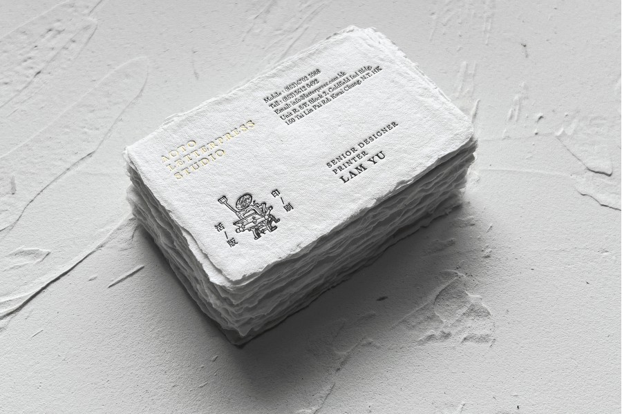 Aoto Letterpress Handmade Paper Business card